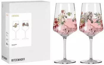 Ritzenhoff Reitgold Cocktailgl&auml;ser 2er-Set, Kristallglas, 500ml (8084001)