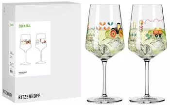 Ritzenhoff Farm Cocktailglas 2er-Set, Kristallglas, 544ml (8183001)