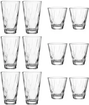 Leonardo Twist Trinkglas-Set, 12-teilig (023592)