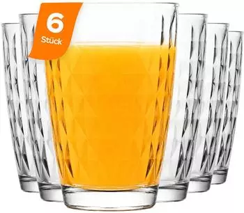 Nordic Schiller Trinkgl&auml;ser-Set, 6-tlg., 415ml, bleifrei, sp&uuml;lmaschinenfest