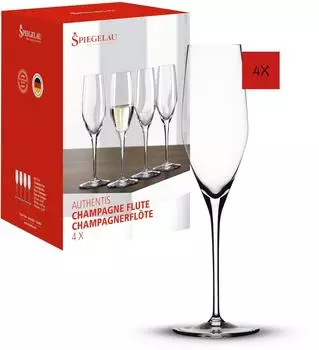 Spiegelau Authentis Champagnerfl&ouml;te, 4 St&uuml;ck (4400187)