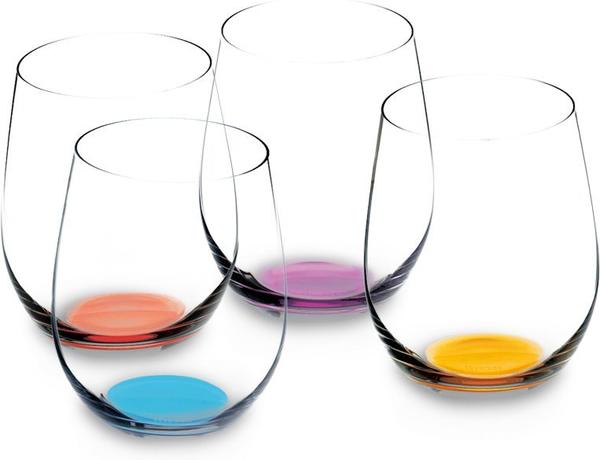 2 Weinbecher 4er Set Weinglas Trinkglas Hochwertiges Glas Riedel Happy O Vol