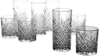 CreaTable Gl&auml;ser-Set "TIMELESS Trinkgl&auml;ser" 4 Wassergl&auml;ser, 4 Whiskygl&auml;ser im Set
