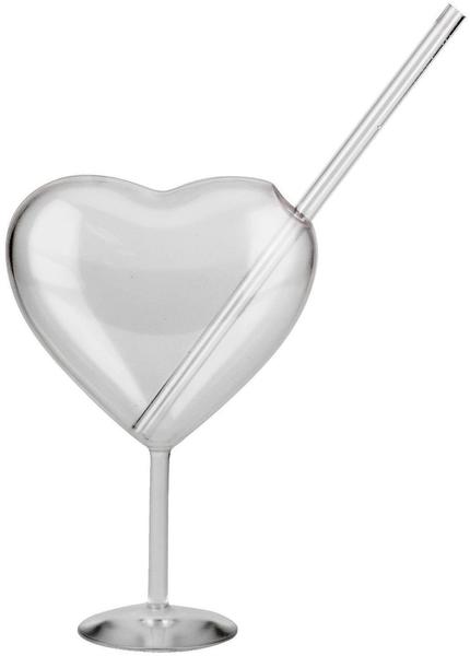 Barbuzzo Trinkglas Herz Liebe Valentinstag