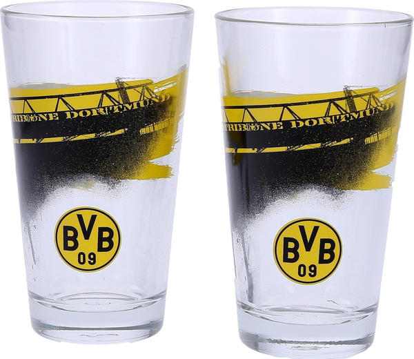 BVB Wasserglas mit Südtribüne 2er Set