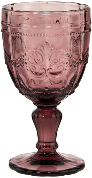 Butlers Victorian 6x Trinkglas mit Stiel 230ml Lila