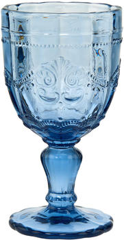Butlers Victorian 6x Trinkglas mit Stiel 230ml Blau