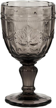 Butlers Victorian 6x Trinkglas mit Stiel 230ml Grau