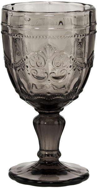 Butlers Victorian 6x Trinkglas mit Stiel 230ml Grau