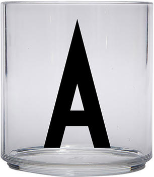 Design Letters Kids Personal Drinking Glass, A - schwarz