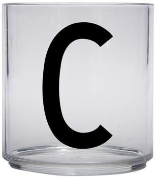 Design Letters Kids Personal Drinking Glass, C - schwarz