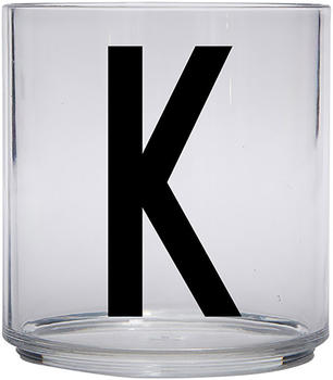 Design Letters Kids Personal Drinking Glass, K - schwarz