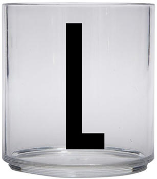 Design Letters Kids Personal Drinking Glass, L - schwarz