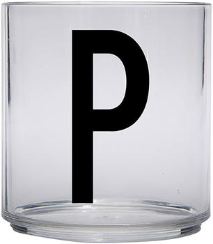 Design Letters Kids Personal Drinking Glass, P - schwarz