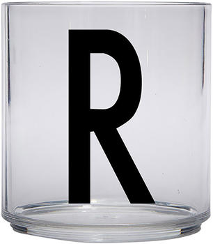 Design Letters Kids Personal Drinking Glass, R - schwarz
