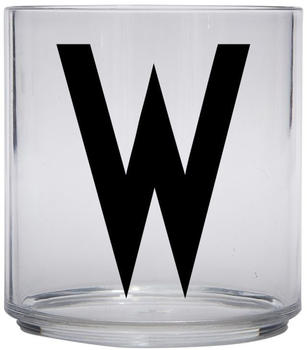 Design Letters Kids Personal Drinking Glass, W - schwarz