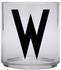 Design Letters Kids Personal Drinking Glass, W - schwarz