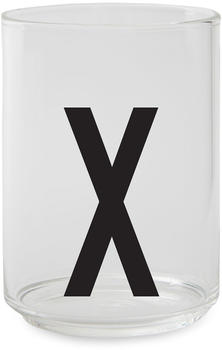 Design Letters Trinkglas, X klar