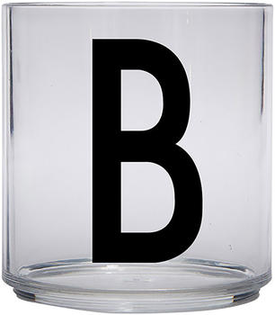 Design Letters Kids Personal Drinking Glass, B - schwarz