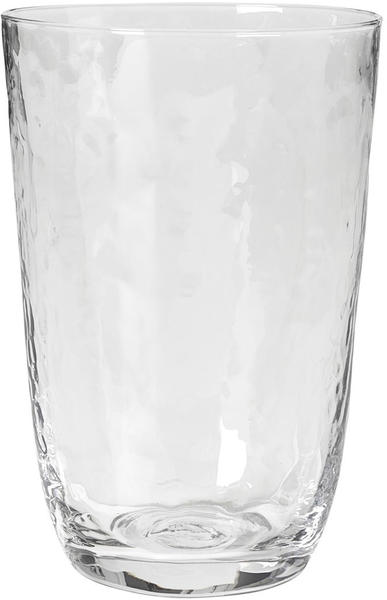 Broste Copenhagen Hammered Trinkglas 50cl klar