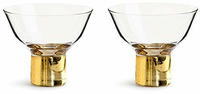 Sagaform Cocktailglas 2er Pack gold-farbend