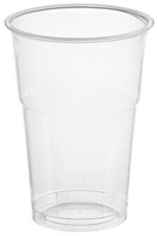 Papstar 1250 Trinkbecher Hurricane , PET 0,25 l Ø 7,8 cm · 10,8 cm glasklar