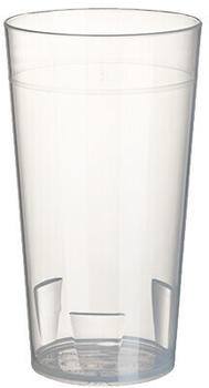 Papstar 200 Mehrweg-Trinkbecher 0,3 l Ø 7 cm · 13 cm transluzent unzerbrechlich