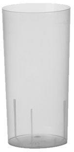 Papstar 500 Gläser für Longdrinks, PP 0,2 l Ø 5,5 cm · 10,9 cm transluzent unzerbrechlich