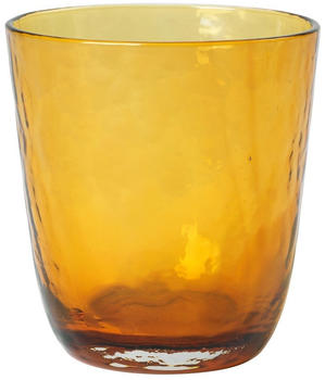 Broste Copenhagen Hammered Trinkglas 33,5cl Amber