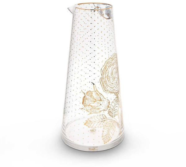 PiP Studio Royal Golden Flower Wasserkanne - transparent - 1700 ml