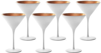 Stölzle ELEMENTS Cocktailschale Weiß-Bronze 6er Set