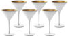 Stölzle ELEMENTS Cocktailschale Weiß-Gold 6er Set