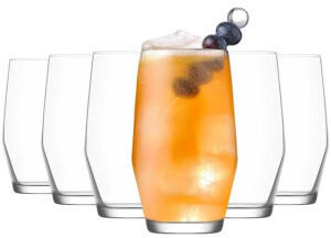 LAV Ella Longdrinkgläser - Modernes Longdrinkglas Cocktail Tumblers - 495ml - Packung mit 6