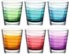 LEONARDO Whiskyglas »VARIO STRUTTURA«, (Set, 6 tlg.), 250 ml, Farbverlauf, 6-teilig