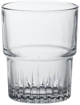 Duralex 1013AC04A0111 Empilable Trinkglas 160ml, Glas, transparent, 4 Stück