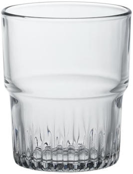 Duralex 1014AC04C0111 Empilable Trinkglas 200ml, Glas, transparent, 4 Stück