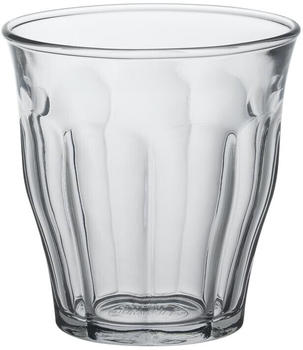 Duralex 1024AB06A0111 Picardie Six Trinkglas 130ml, Glas, transparent, 6 Stück