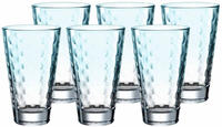 LEONARDO Longdrinkglas "OPTIC" 300 ml, 6-teilig