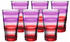 Leonardo EVENT Trinkglas 0,24l 6er Set violett-rot gestreift 20960615
