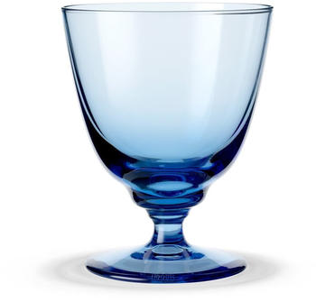 Holmegaard Flow Glas auf Fuß 35cl blau