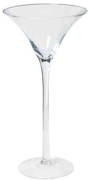 INNA Glas MartiniglasCocktailglas Ivana auf Standfuß, Trichterrund, klar, 50cm, Ø 25,5cm - XXL GlasDeko Glas
