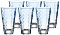 LEONARDO Longdrinkglas "OPTIC" 300 ml, 6-teilig