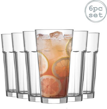LAV Aras Tumbler 12.5oz/360 ml - 6 Stück - American Style Hiball, Longdrinkgläser