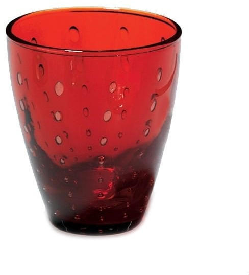 Lambert Odile Trinkglas 6er-Set - rot - 6 Gläser à Höhe 10,5 cm - Ø 9 cm