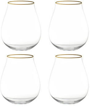 Riedel Ginglas 414ml mit Goldrand 4er set