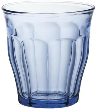Duralex 1027BC04C0111 Picardie Marine Trinkglas 250ml, Glas, blau, 4 Stück