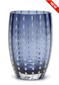 Zafferano Perle Trinkglas 320ml Graublau 6er Set