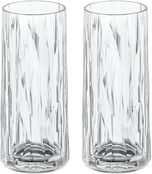 Koziol Club No. 3 Superglas 0.25 L, Crystal Clear (2Er-Set)