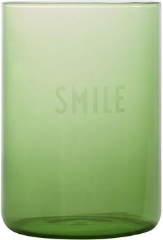 Design Letters Aj Favourite Trinkglas, Smile / Grün