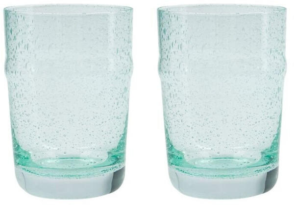 House Doctor Rain Trinkglas, H 10,5 Cm, Blau (2Er-Set)